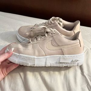 Light Pink Platform AF1’s